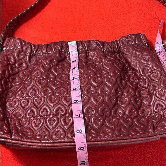 Brighton Leather Elegant Burgundy Shoulder Bag - Picture 9 of 16